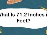 What Is 71.2 Inches in Feet