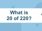 What is 20 of 220