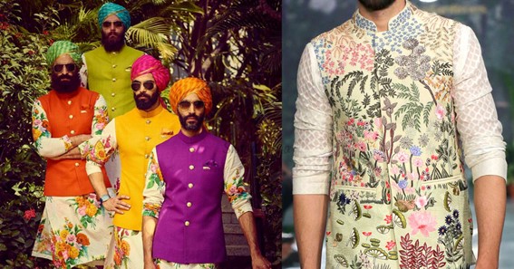nehru jacket combinations for wedding